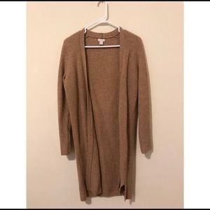 J. Crew Camel Colored Cardigan - Long